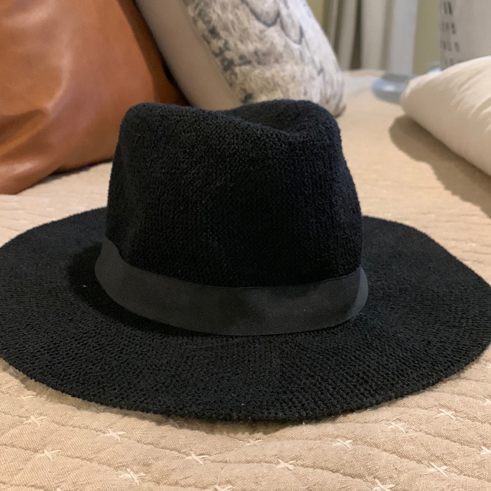 Black Woven Fedora
